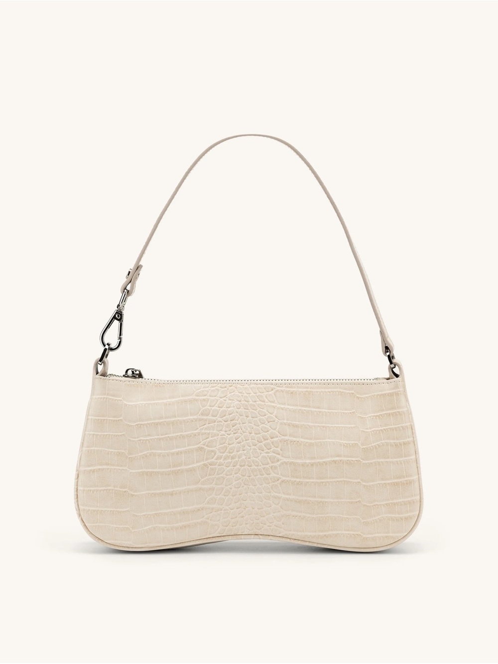JW Pei Eva Shoulder Handbag - Ivory Croc